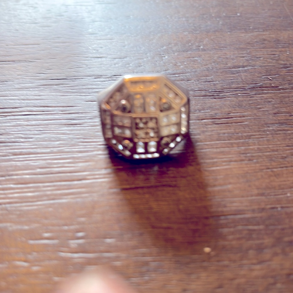 Men’s bling ring.